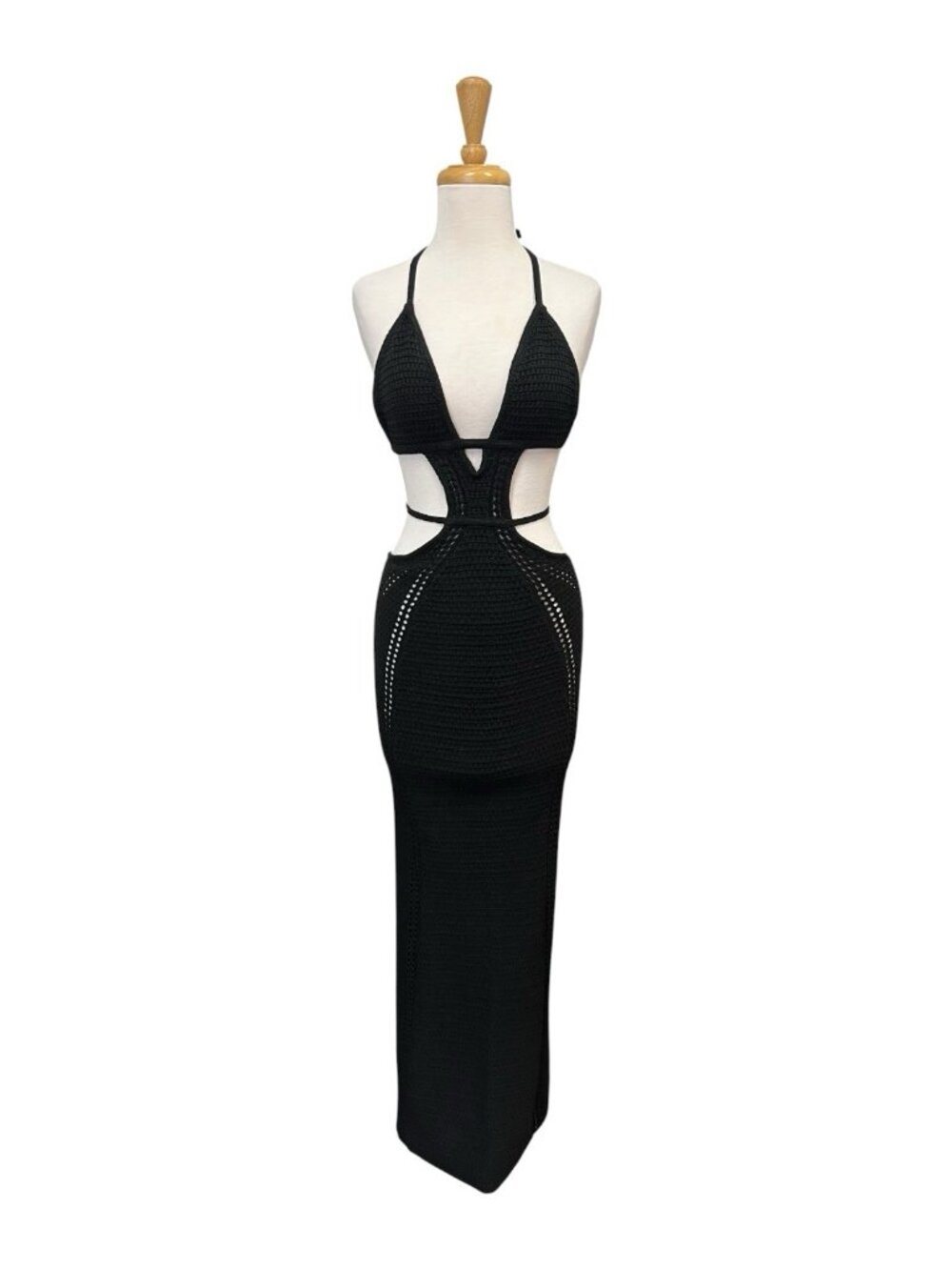 Babyboo Arabella Crochet Maxi Dress Size S Small